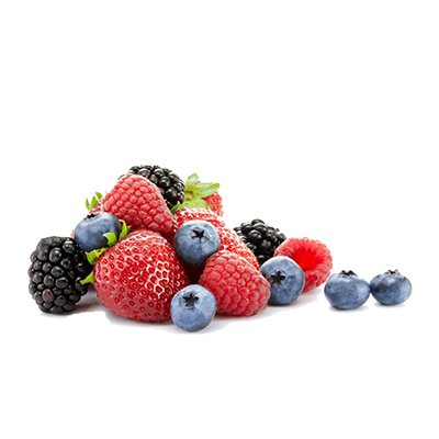 Black, Red, and Blue fruits